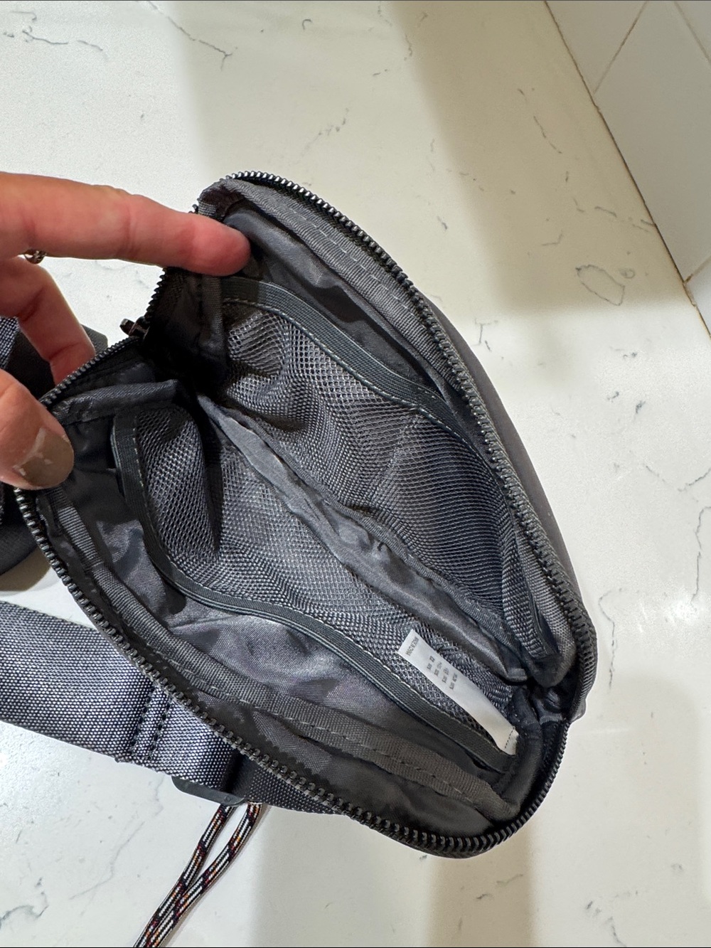 Unbranded Women's Dark Gray Crossbody Pouch belt bag Fanny pack NEW - Picture 7 of 11